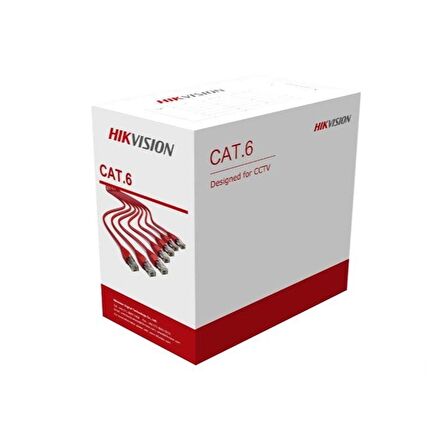 HIKVISION DS-1LN6U-G CAT6 UTP 305 m 23 AWG CAT6-4P-PVC Network Kablo